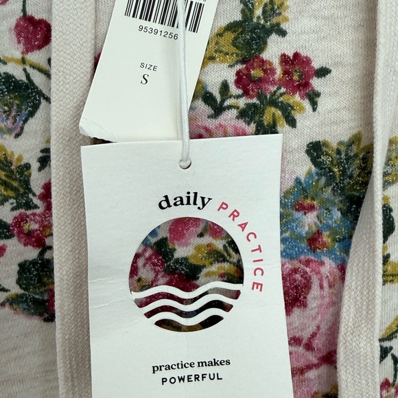 Daily Practice Hooded Floral Sweatshirt - Picture 3 of 3